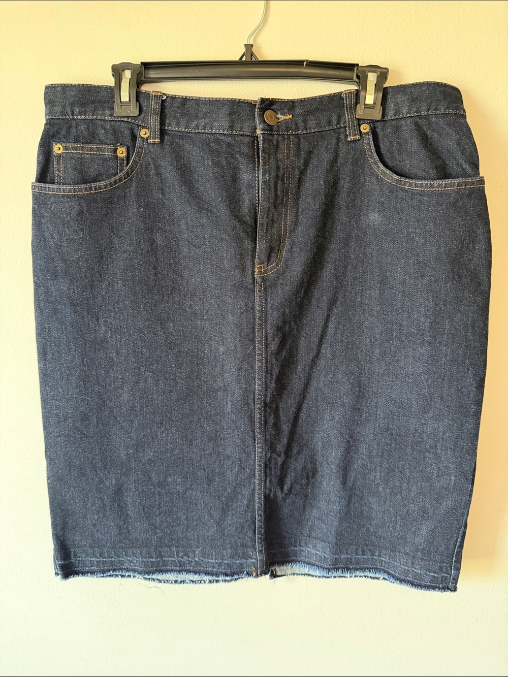 Ralph Lauren Women’s  Slim Dark Blue Denim Skirt